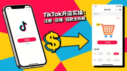 TikTok从开店到投流的进阶课,从基础实操到高阶技巧一网打尽