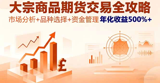 【精】大宗商品期货交易全攻略,市场分析+品种选择+资金管理,年化收益500%+-离锋创库