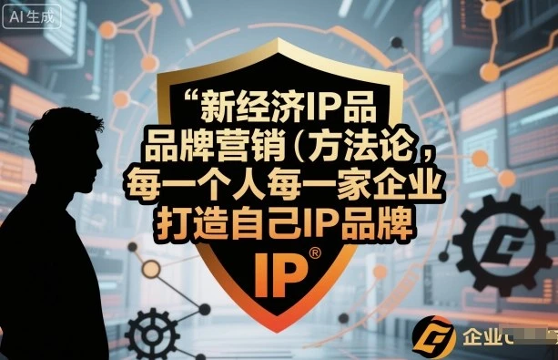 【精】新经济IP品牌营销方法论,每一个人每一家企业都应该打造自己IP品牌-离锋创库
