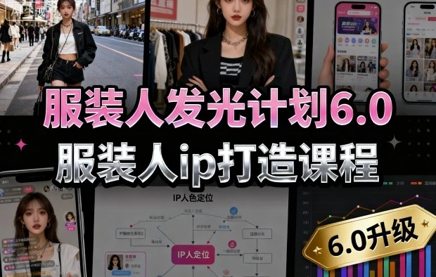 【精】服装人发光计划6.0,服装人ip打造课程,文案创富篇-生活圈写作篇-客户思维篇-专业圈写作篇-技能实操篇-公域获客篇-离锋创库