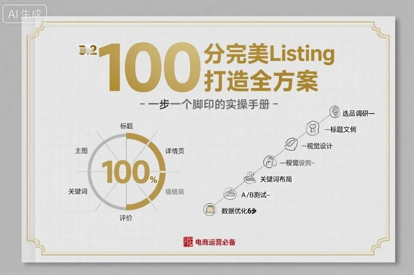 【精】100分完美Listing打造全方案,想要完美listing必须是需要一步一个脚印的-离锋创库