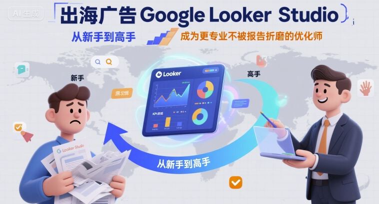 【精】出海广告Google Looker Studio从新手到高手，成为更专业不被报告折磨的优化师-离锋创库