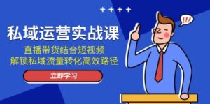 私域运营实战课:直播带货结合短视频,解锁私域流量转化高效路径-离锋创库