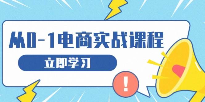 从零做电商实战课程,教你如何获取访客、选品布局,搭建基础运营团队-离锋创库