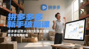拼多多新手破局课,拼多多运营从0到1实操全流程,新手做电商必看-离锋创库