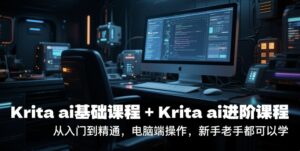 krita ai基础课程+Krita ai进阶课程,从入门到精通,电脑端操作,新手老手都可以学-离锋创库