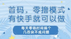 首码零撸项目,有快手就可以做,每天业务时间搞个几张不是问题【揭秘】-离锋创库