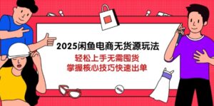 2025闲鱼电商无货源玩法:轻松上手无需囤货,掌握核心技巧快速出单-离锋创库