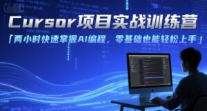 Cursor项目实战训练营，两小时快速掌握AI编程，零基础也能轻松上手-离锋创库
