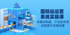 国际站运营系统实操课:关键词构建,产品线布局,全面提升店铺流量-离锋创库