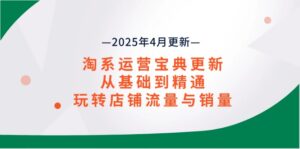 淘系运营宝典2025年4月更新,从基础到精通,玩转店铺流量与销量-离锋创库