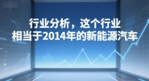 付费文章:行业分析,这个行业,相当于2014年的新能源汽车-离锋创库