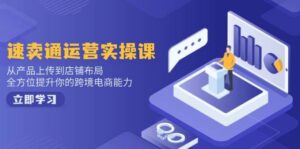 速卖通运营实操课,从产品上传到店铺布局,全方位提升你的跨境电商能力-离锋创库
