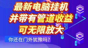 最新电脑挂机单机每天收益300+ 并带有团队管道收益 可无限放大-离锋创库