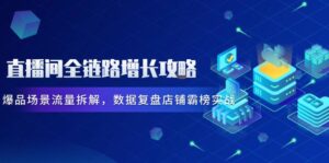 直播间全链路增长攻略,爆品场景流量拆解,数据复盘店铺霸榜实战-离锋创库