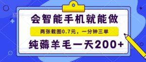 2025年零撸手机项目，二十秒一单，纯薅羊毛，一天200+做就有【揭秘】-离锋创库