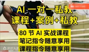 AI指令实战课,课程+案例,80节AI实战课程,笔记指令随意享用,课程指令随意享用(更新7月)-离锋创库