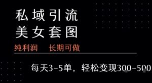 私域卖套图每天3-5单   每单利润99-2张+-离锋创库