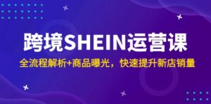 跨境SHEIN运营课,全流程解析+商品曝光,快速提升新店销量-离锋创库