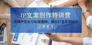 IP文案创作特训营,灵魂IP显化与私域播种,助你打造变现闭环(14节课)-离锋创库