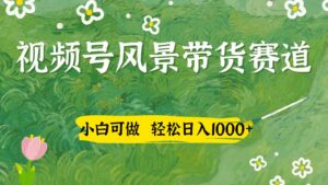 视频号AI风景加国学文案带货赛道，小白可做，轻松日入四位数-离锋创库