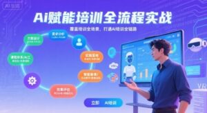 AI赋能培训全流程实站,覆盖培训全场景,打通 Al培训全链路-离锋创库