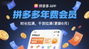 拼多多年费会员,实经验分享操,时长拉满,干货拉满(更新8月)-离锋创库