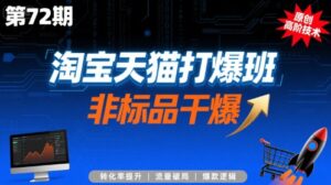 淘宝天猫打爆班原创高阶技术第72期，非标品干爆-离锋创库