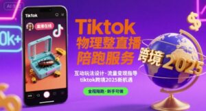 Tiktok物理整蛊直播陪跑服务-tiktok跨境2025-离锋创库