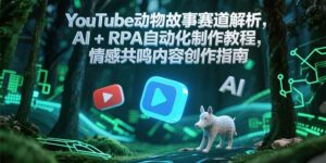 YouTube动物故事赛道解析,AI+RPA自动化制作教程,情感共鸣内容创作指南-离锋创库