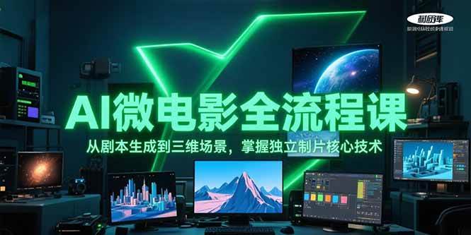 AI微电影全流程课,从剧本生成到三维场景,掌握独立制片核心技术-离锋创库