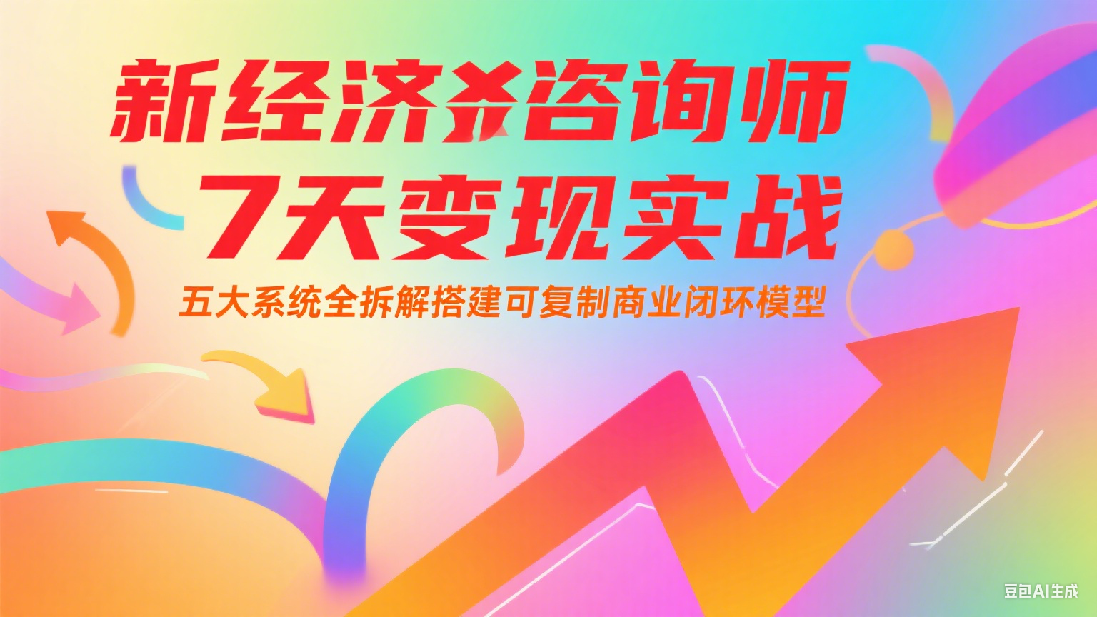 新经济咨询师 7 天变现实战:五大系统全拆解搭建可复制商业闭环模型-离锋创库