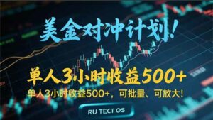 长久稳定的撸美金项目，平均3小时收入 500+，可公司实地考察实地操作！-离锋创库