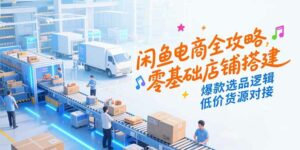 闲鱼电商全攻略，零基础店铺搭建，爆款选品逻辑，低价货源对接-离锋创库