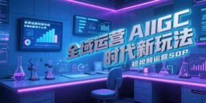 全域运营AIGC时代新玩法，文案封面设计公式，短视频运营SOP-离锋创库