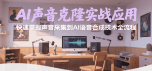 AI声音克隆实战应用，快速掌握声音采集到AI语音合成技术全流程-离锋创库