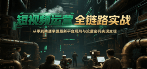 短视频运营全链路实战，从零到精通掌握最新平台规则与流量密码实现变现-离锋创库