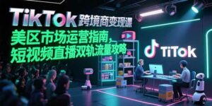 TikTok跨境电商变现课,美区市场运营指南,短视频直播双轨流量攻略-离锋创库