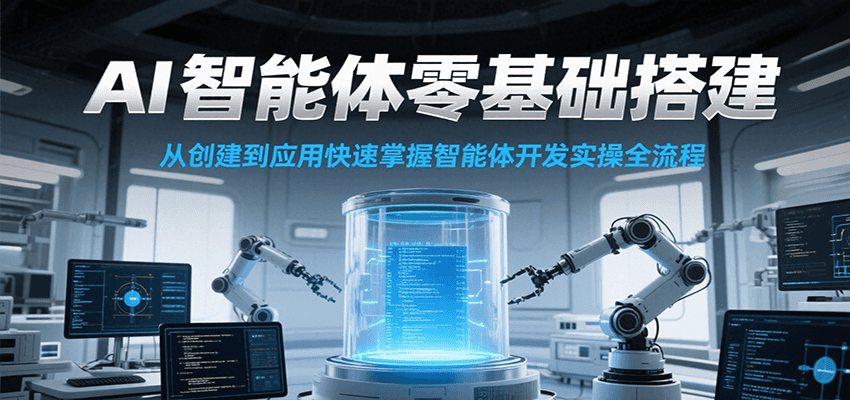 AI智能体零基础搭建实操课，从创建到应用快速掌握智能体开发全流程！-离锋创库
