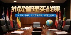 外贸管理实战课,三才识人体系,文化落地实践,领导力变革-离锋创库