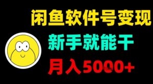 闲鱼软件号变现，新手就能干，月入5k+-离锋创库