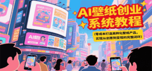 AI壁纸创业系统教程,零成本打造高转化壁纸产品,实现从创意到变现的完整闭环-离锋创库