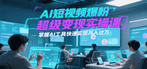 AI短视频爆粉超级变现实操课,掌握AI工具快速实现月入过万-离锋创库