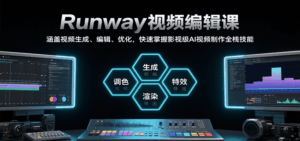 Runway视频编辑课,涵盖视频生成、编辑、优化,快速掌握影视级AI视频制作全栈技能-离锋创库