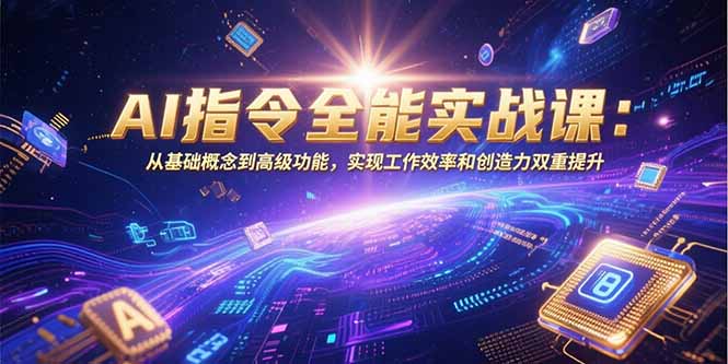 AI指令全能实战课：从基础概念到高级功能，实现工作效率和创造力双重提升-离锋创库