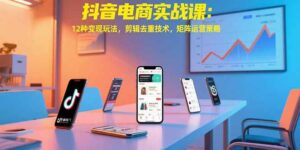 抖音电商实战课:12种变现玩法,剪辑去重技术,矩阵运营策略-离锋创库