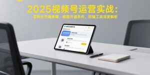 2025视频号运营实战:零粉丝开播策略,橱窗开通条件,剪辑工具深度解析-离锋创库