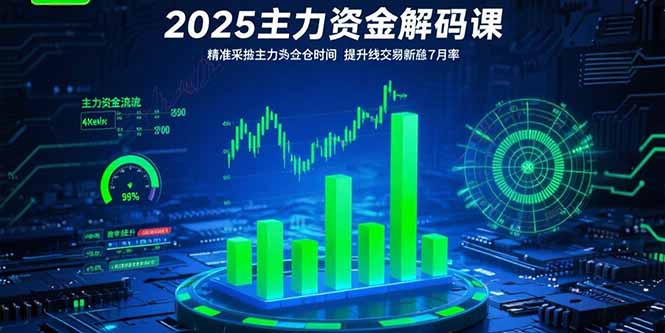 2025主力资金解码课：精准捕捉主力建仓时机，提升短线交易胜率(更新7月-离锋创库