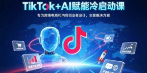 TikTok+AI赋能冷启动课：专为跨境电商和内容创业者设计，全套解决方案-离锋创库