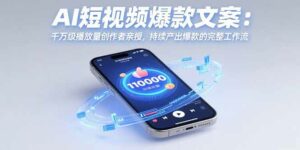 AI短视频爆款文案:千万级播放量创作者亲授,持续产出爆款的完整工作流-离锋创库